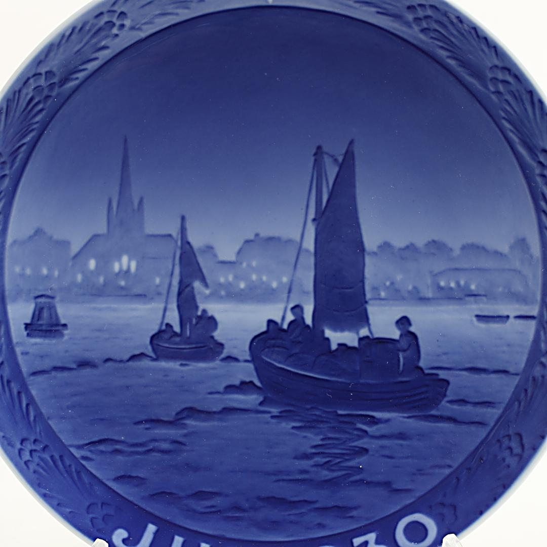 1930年 「港に向かう漁船」 イヤープレート ロイヤルコペンハーゲン