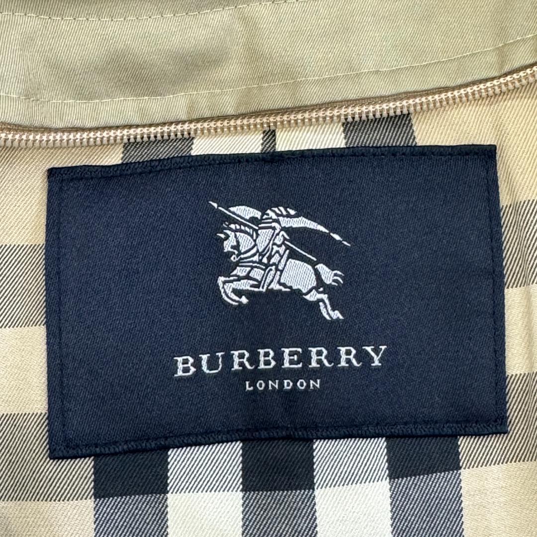 バーバリーロンドン ステンカラーコート ライナー付 M相当 カシミヤ混