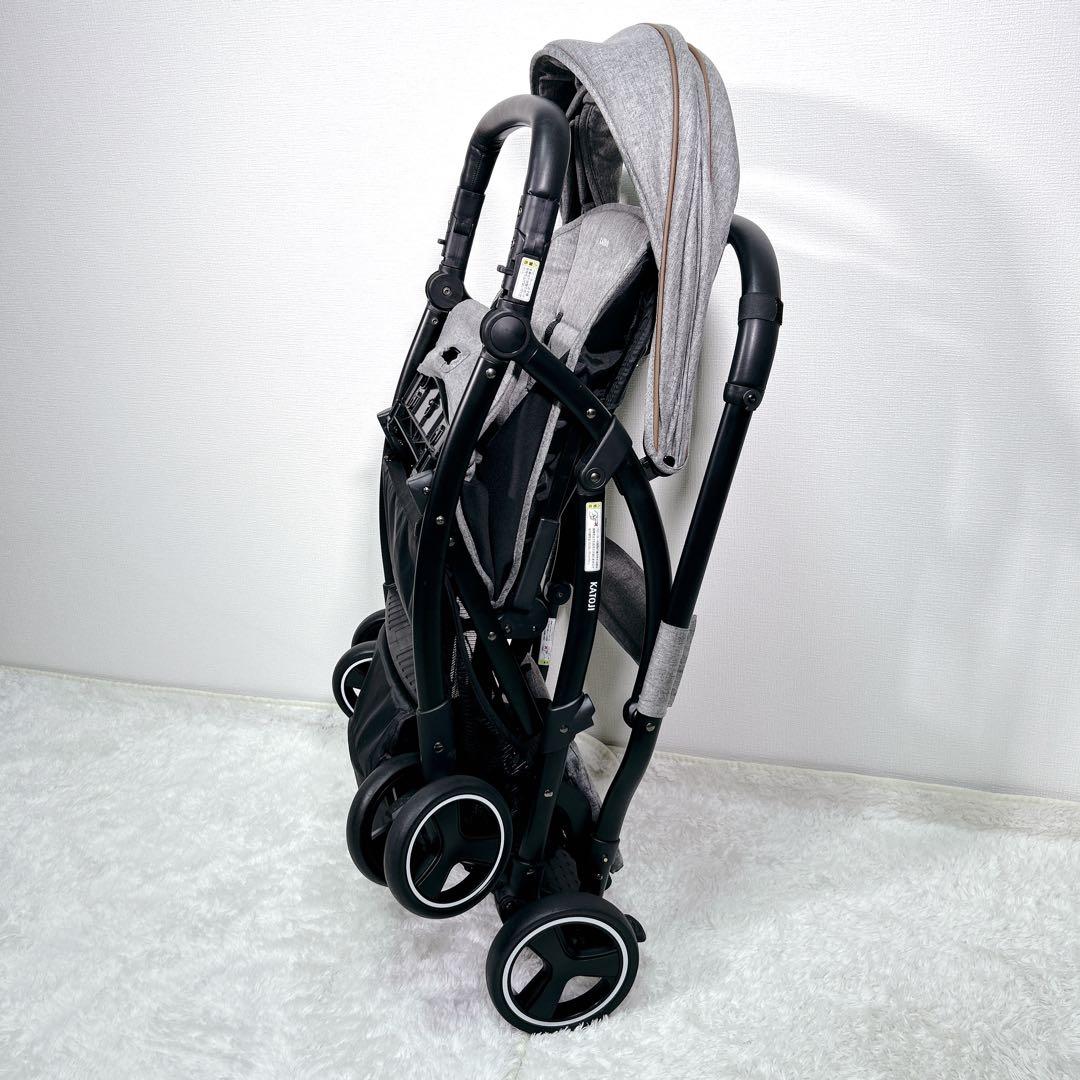 【美品】KATOJI 2-Seater カトージ ベビーカー グレー 説明書付