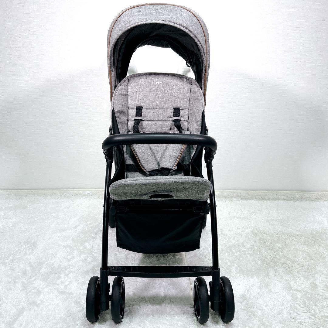 【美品】KATOJI 2-Seater カトージ ベビーカー グレー 説明書付