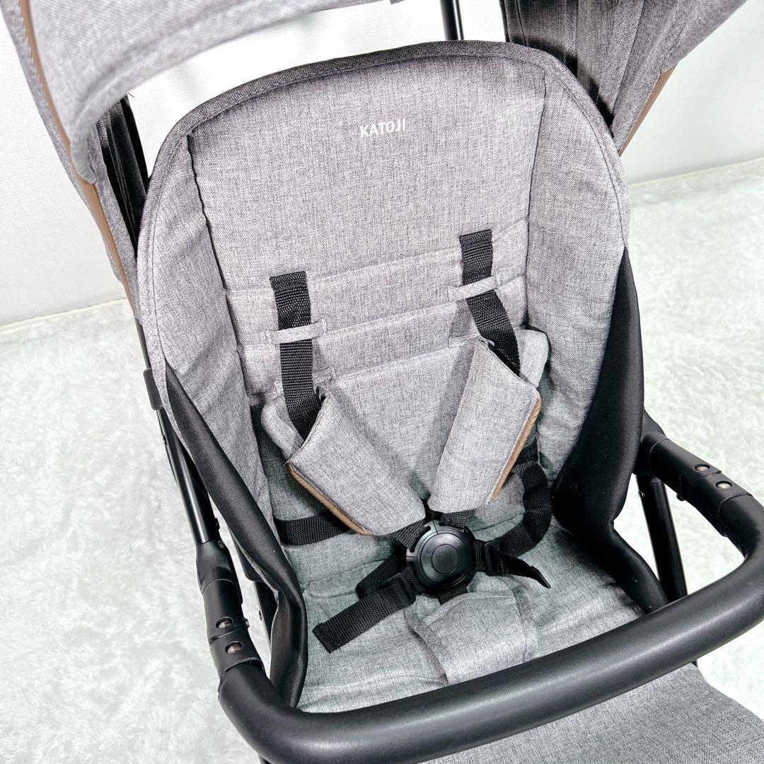 【美品】KATOJI 2-Seater カトージ ベビーカー グレー 説明書付