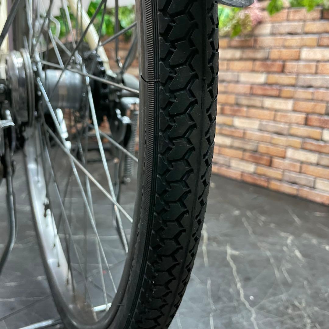 【10】電動自転車 YAMAHA PAS クリーム 24インチ