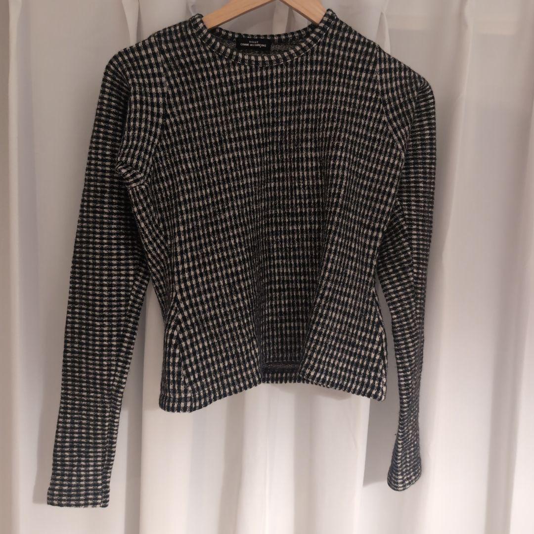 tricot COMME des GARÇONS チェック柄長袖ニット