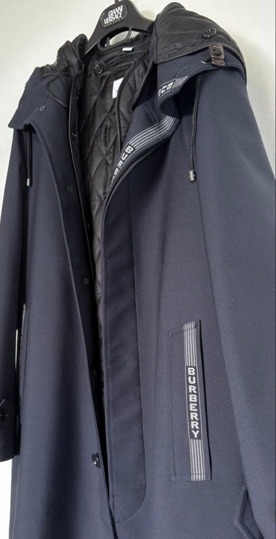 近年　美品 バーバリー BURBERRY コート ロゴ ライナー　メンズ
