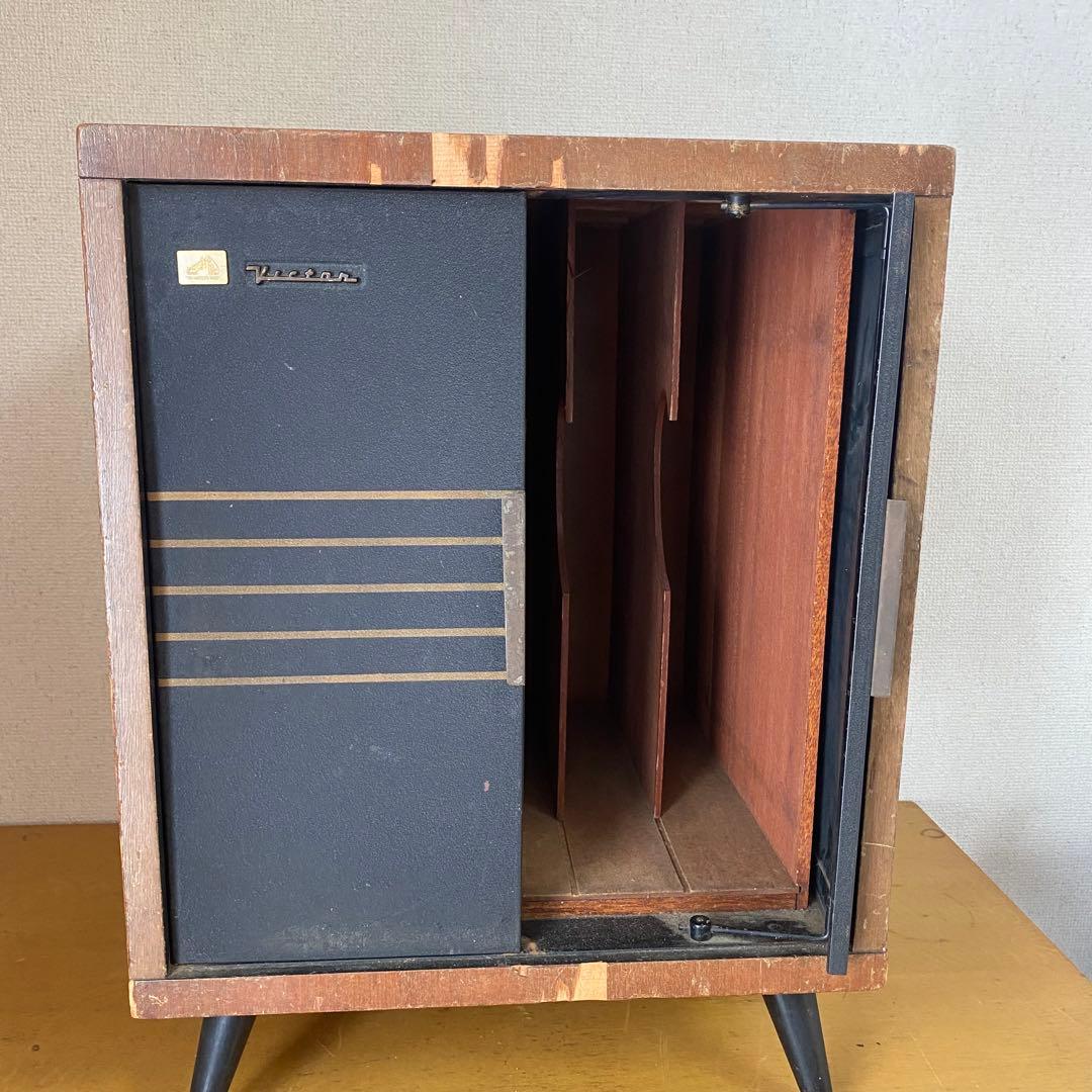 長期自宅保管 Victor レコードラック 収納ボックス 昭和レトロ ビンテージ