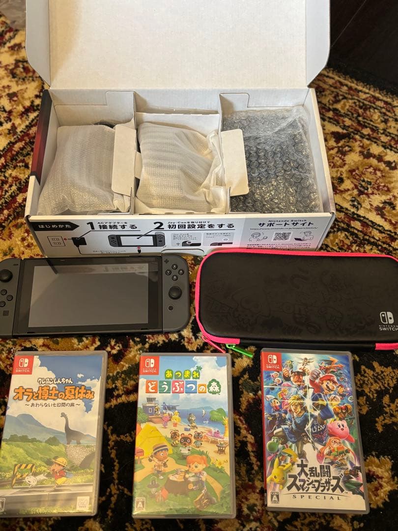 ニンテンドースイッチ 【ゲーム3本＋SDカード（128GB）＋ケース付き】