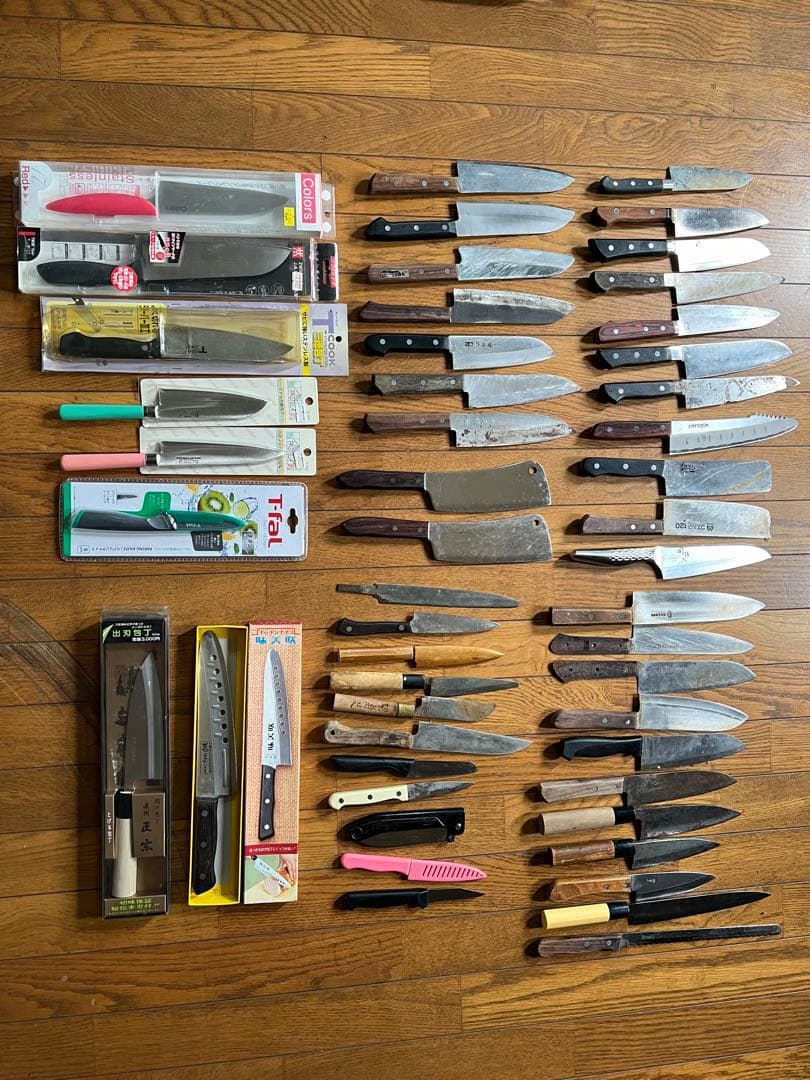 多様なキッチンナイフセット 50点