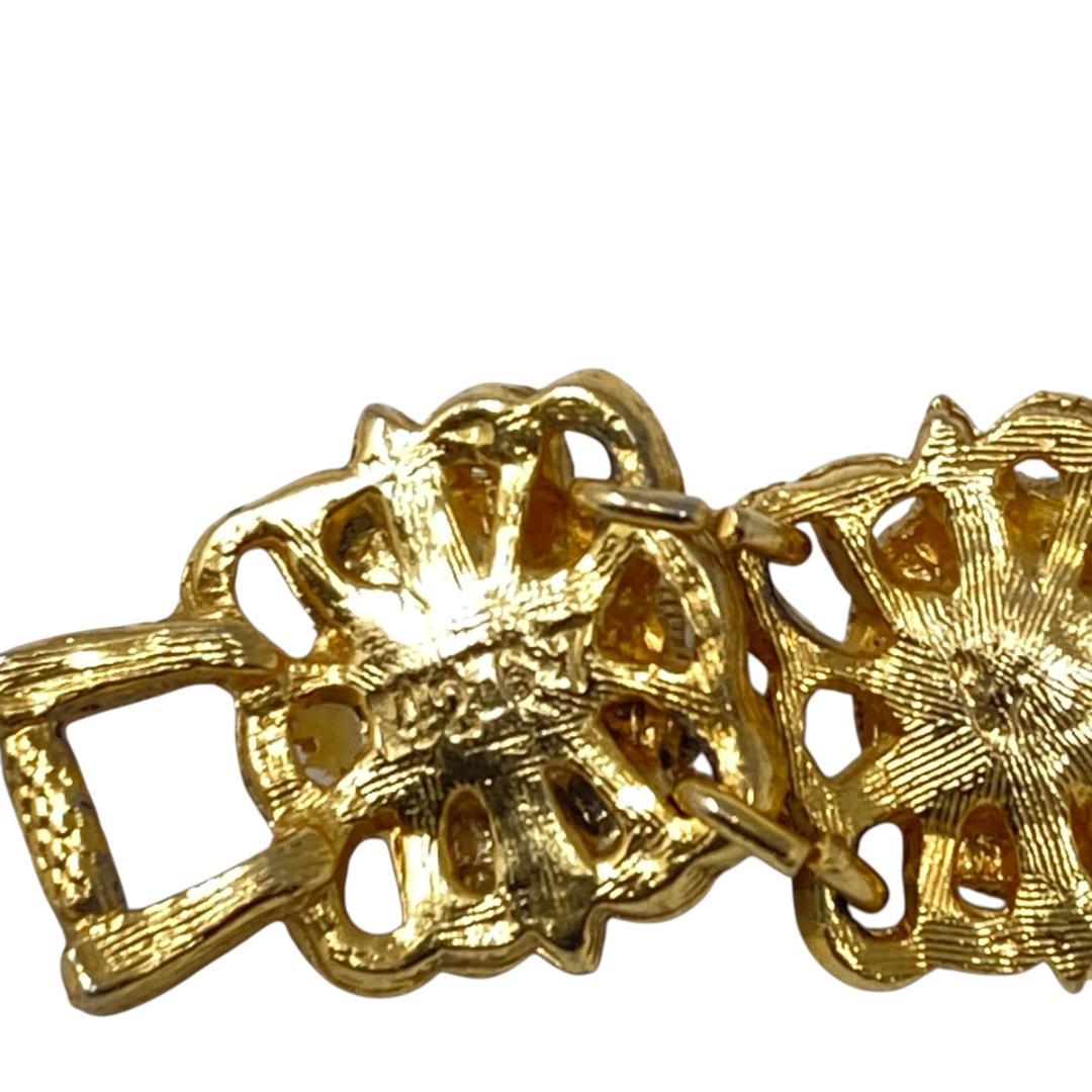 60s SPHINX ヴィンテージ ブレスレット 赤カボション フィリグリー