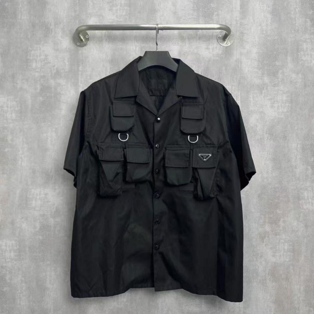 PRADA RE-NYLON ブラック 半袖シャツ L
