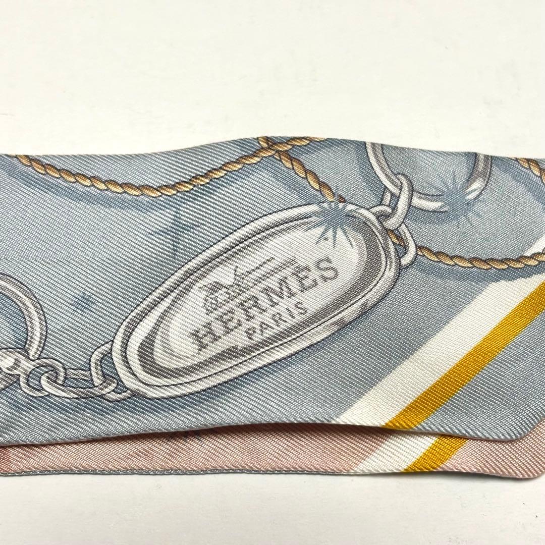 【新品未使用】エルメス ツイリー 2025年新作 セラフェット ブルー/ローズ