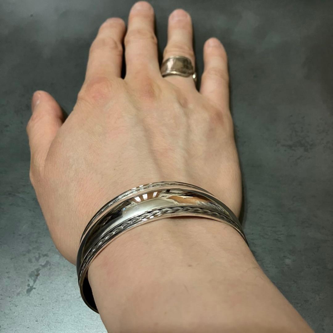 SILVER925 KOMARU TRIVAL BANGLEシルバーブレスレット
