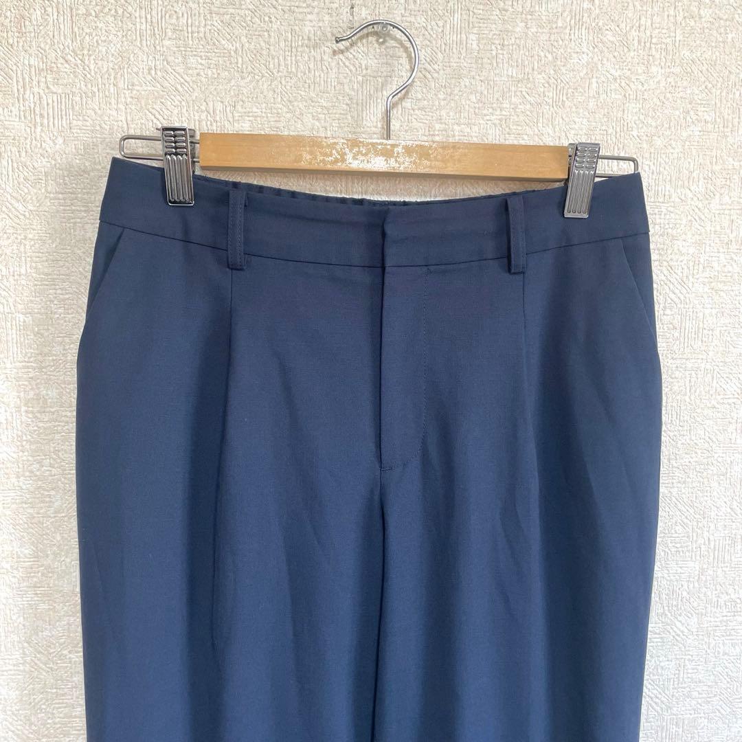 テーラードジャケット テーパードパンツ カチリラ ストレッチ 防シワ 紺 M