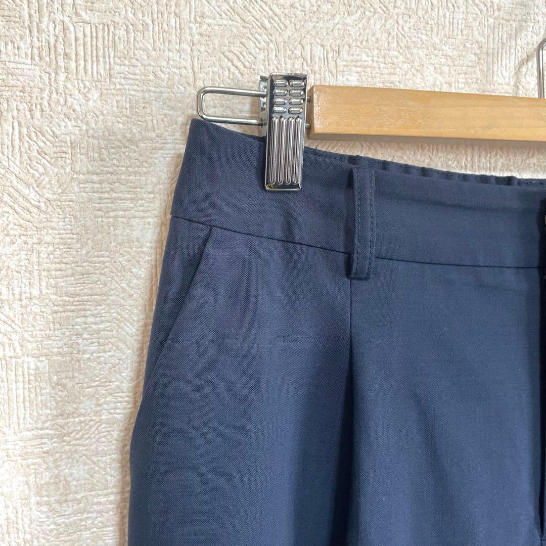 テーラードジャケット テーパードパンツ カチリラ ストレッチ 防シワ 紺 M