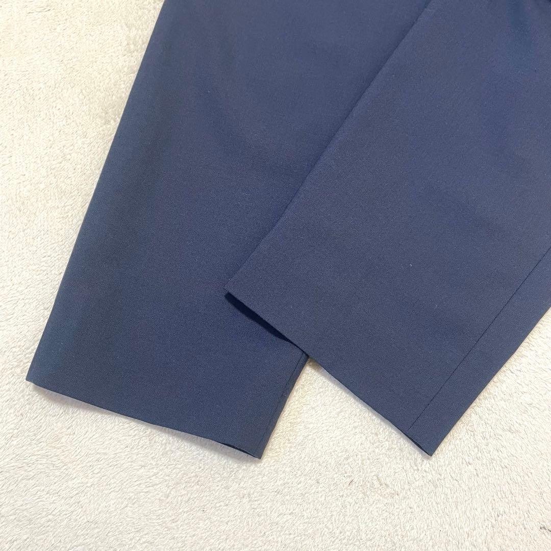 テーラードジャケット テーパードパンツ カチリラ ストレッチ 防シワ 紺 M