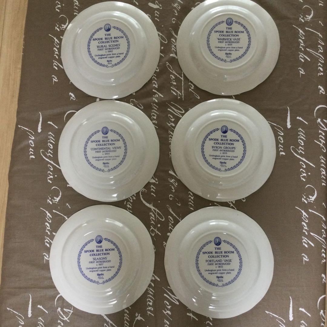 英国製　スボードブルールームコレクション　大皿　6枚　廃盤　レア