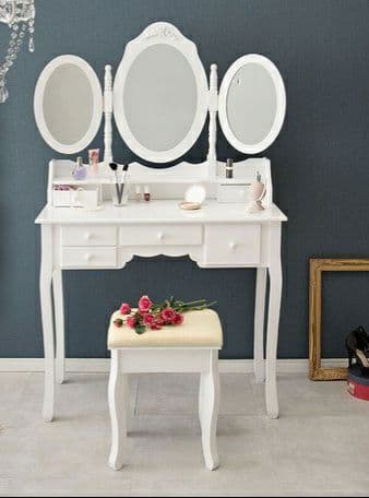 要問合せ♥️女子度上がるドレッサー♥️プリンセス　ロココ調　ドレッサー　スツール