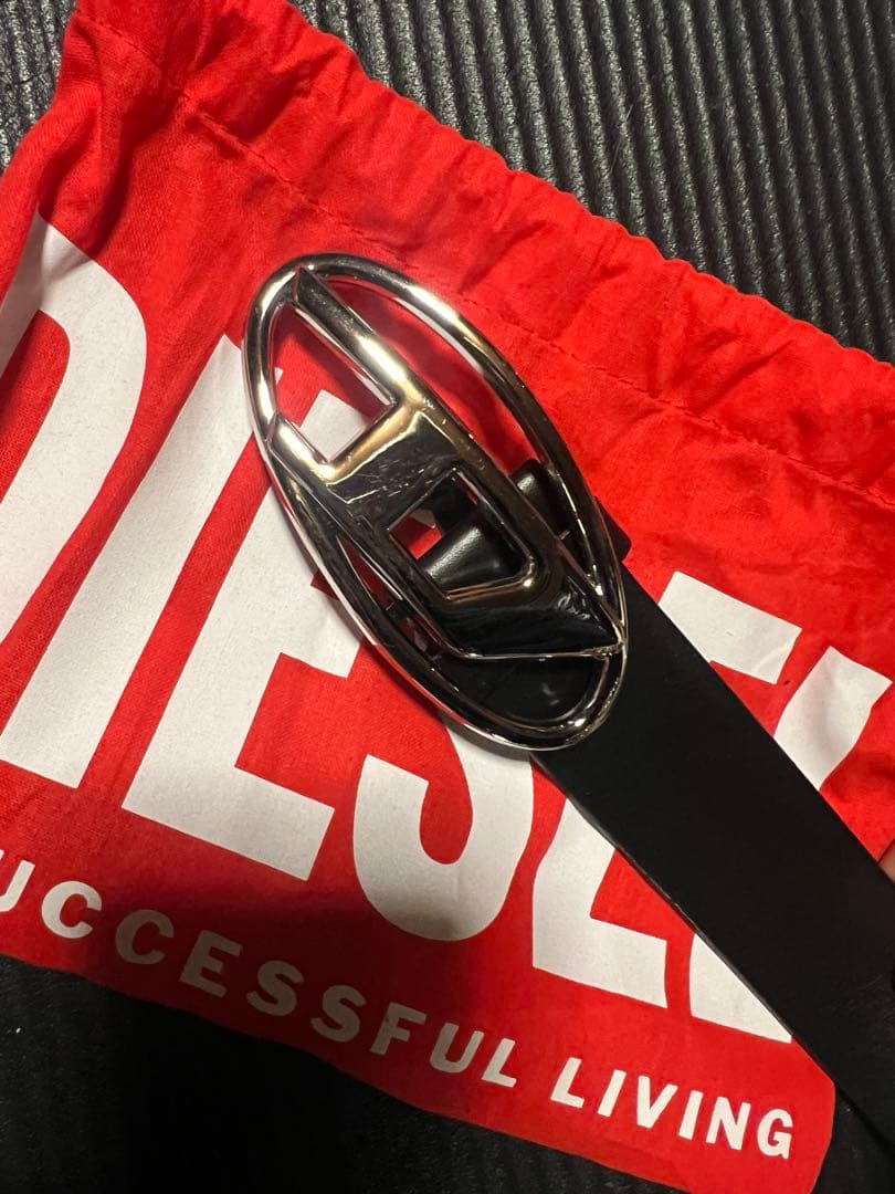 正規品 ディーゼル D ロゴ バックル ベルト 95