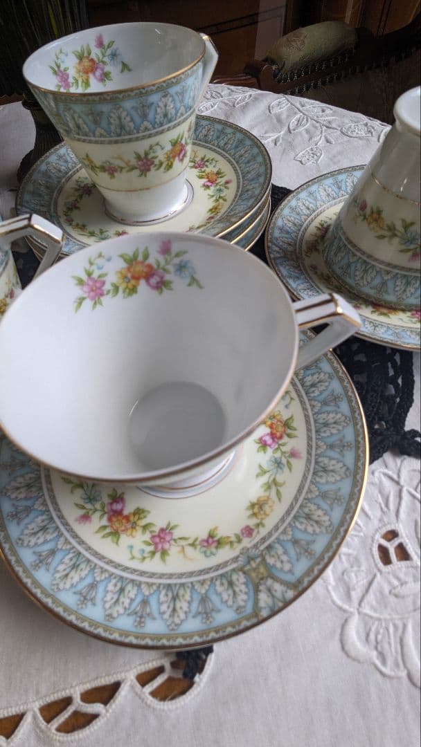 オールドノリタケ ティーカップセット アンティーク ５客セット(1930年代製)
