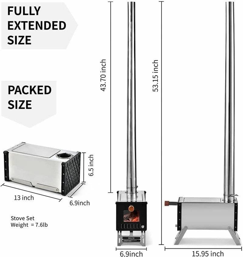 薪ストーブ ステンレス製 コンパクト