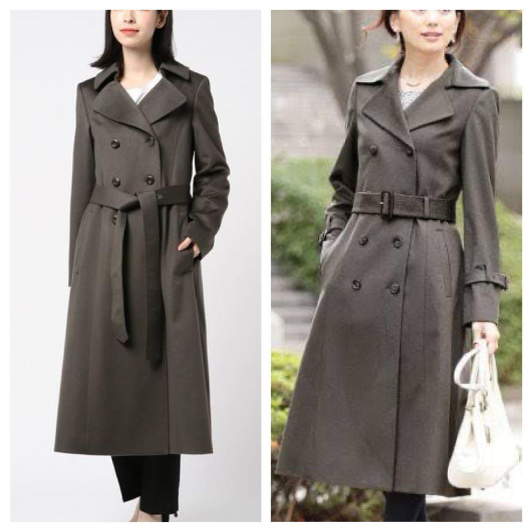 【即完売品】ANAYI 伊MTR社 ピュアカシミヤ カシミヤドレストレンチ