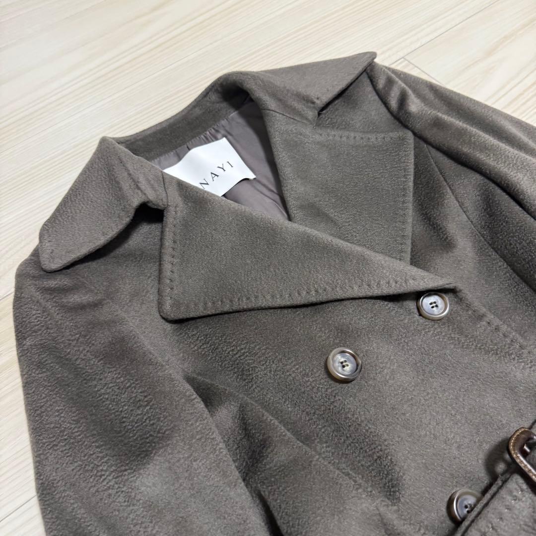 【即完売品】ANAYI 伊MTR社 ピュアカシミヤ カシミヤドレストレンチ