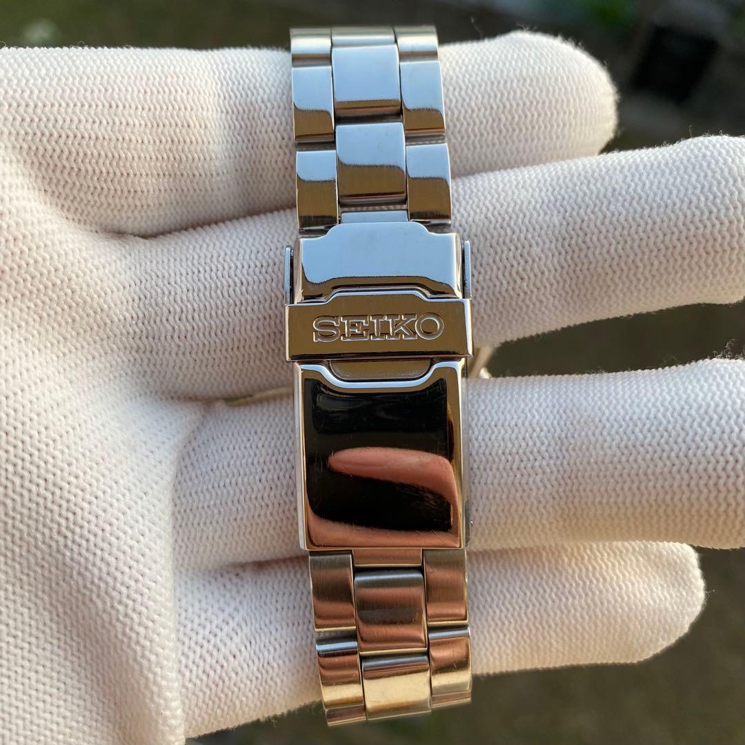 SEIKO クロノグラフ 100M クォーツ 腕時計 ブルー文字盤