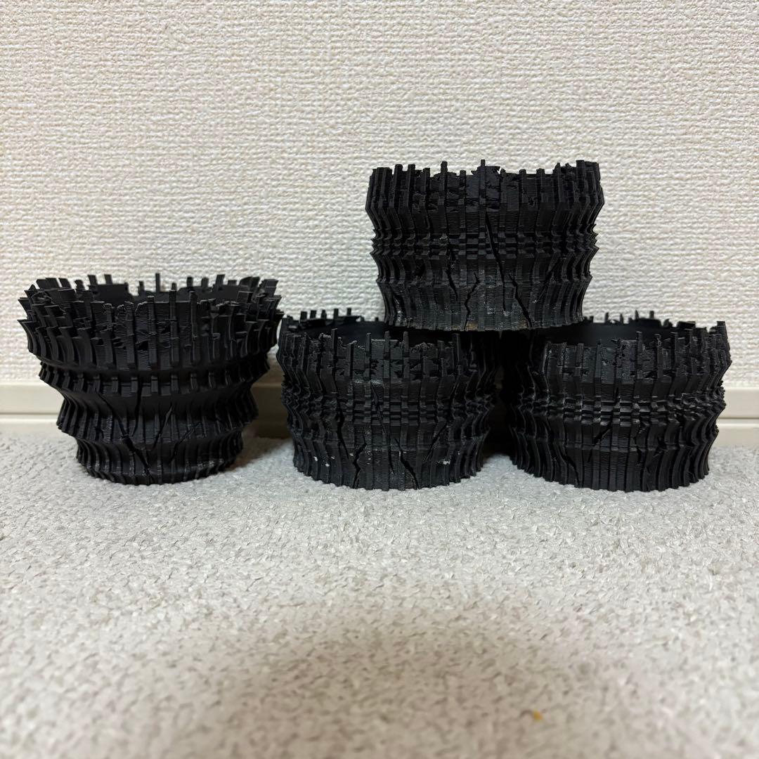 YABACHI 鉢 4個セット ヤバチ 3Dプリンター