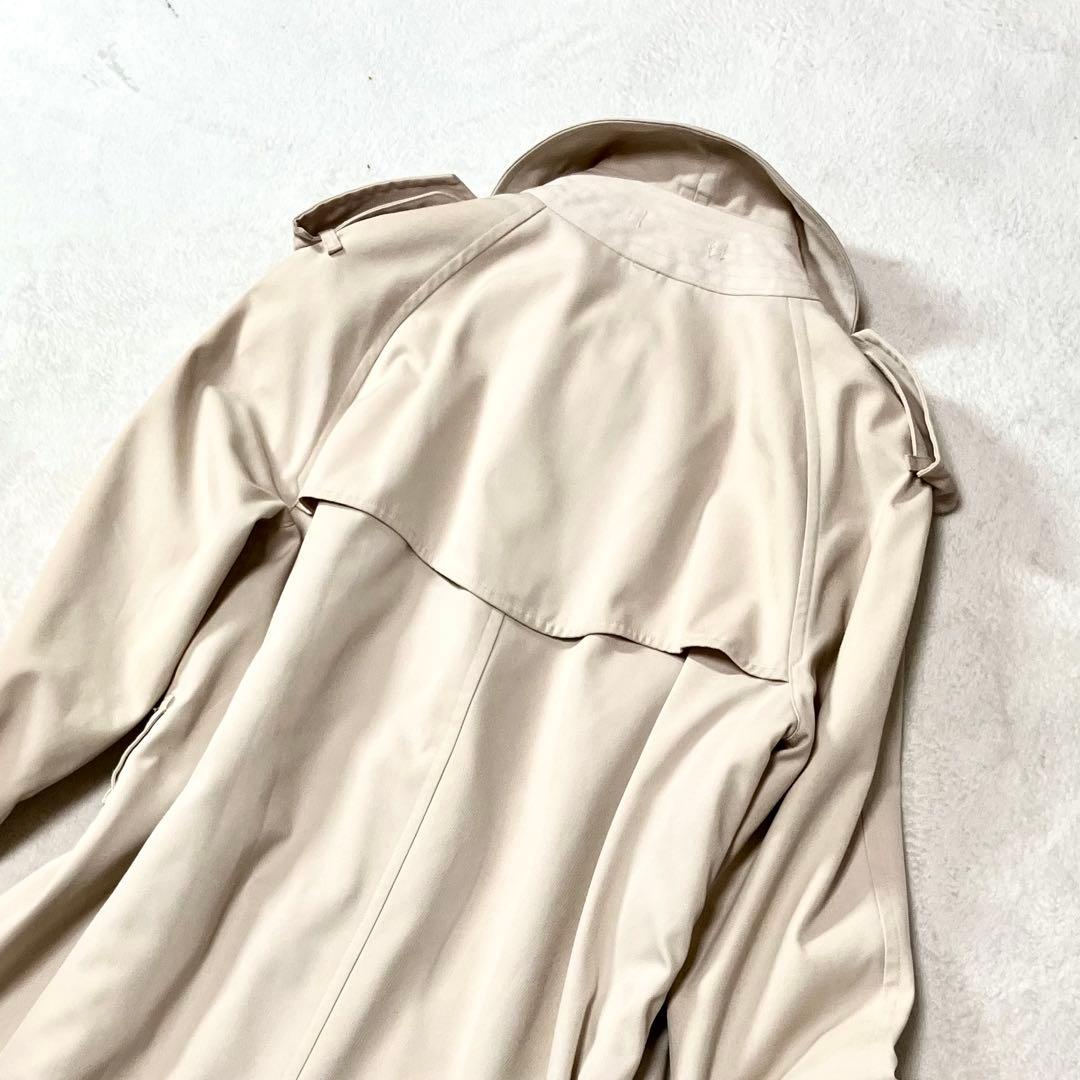 [美品] バーバリー　トレンチコート　ロング110 裏ノバチェック総柄　ベージュ
