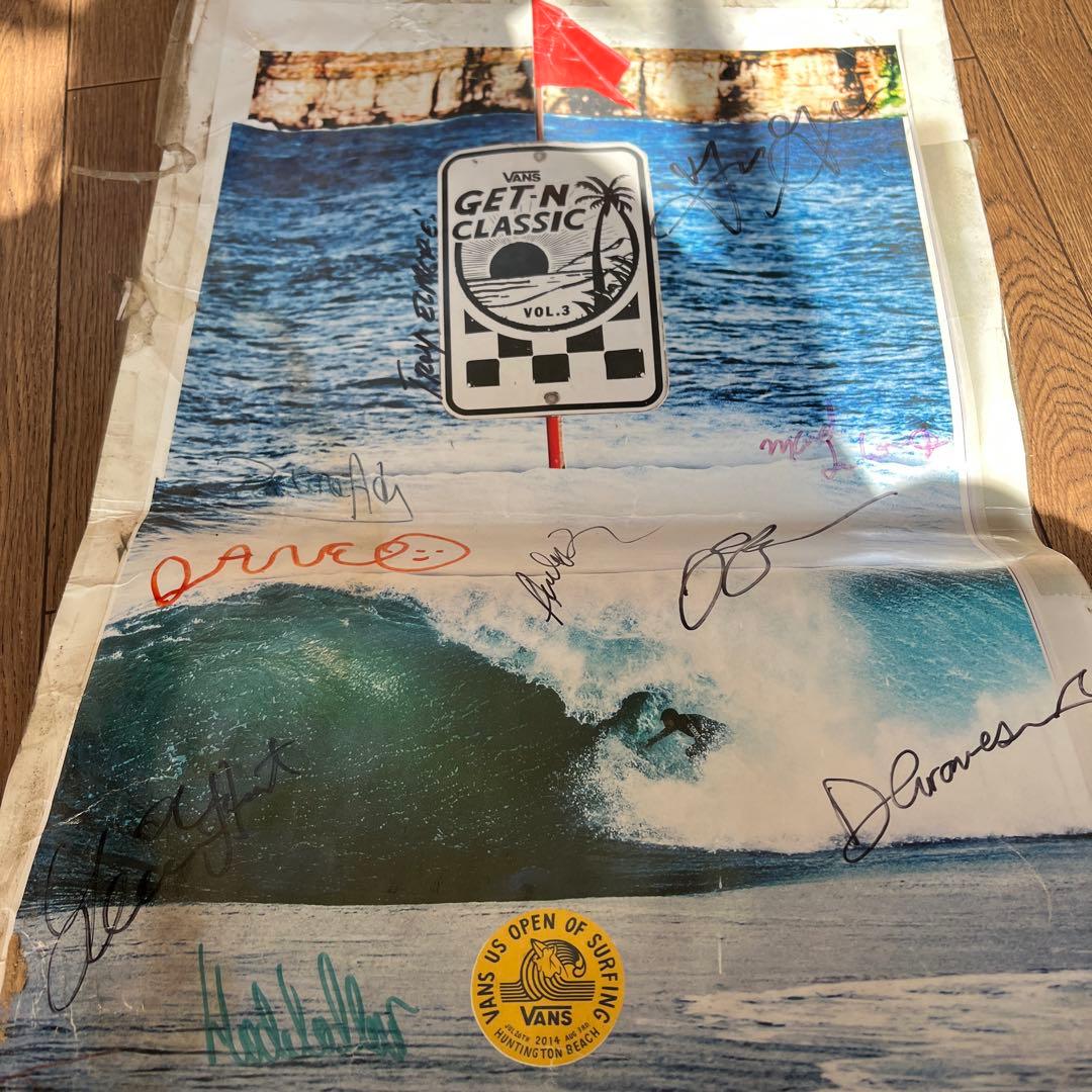 VANS GET-N-CLASSIC サイン入りポスター折り曲げて発送
