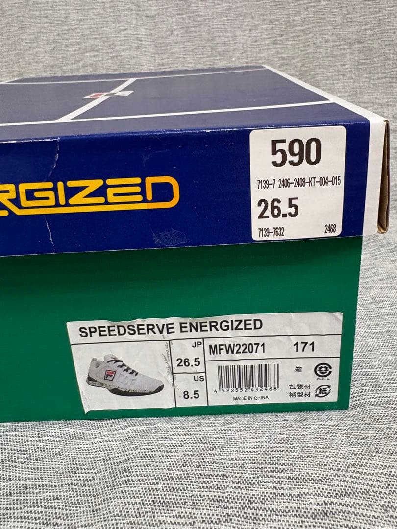 26.5 ☆新品タグ付☆ FILA フィラ スピードサーブ エナージャイズド