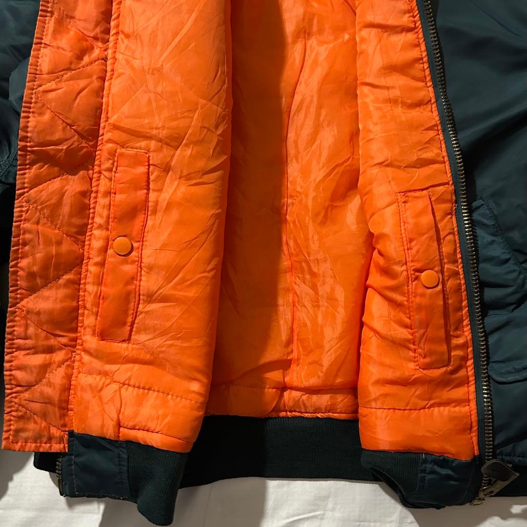 US AIR FORCE TYPE MA-1 フライトジャケットブルーグリーン