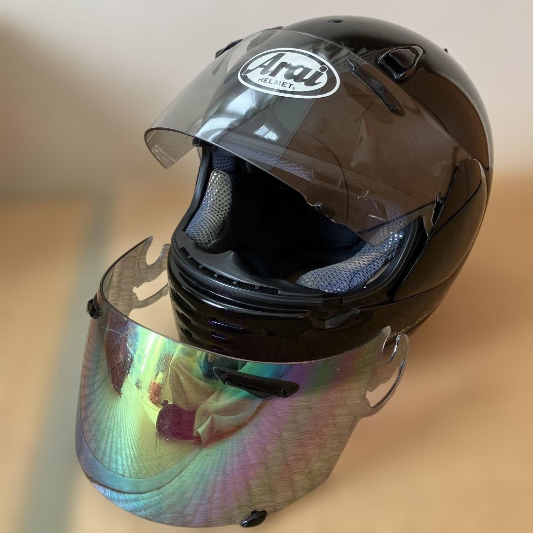 Arai Rapide Or フルフェイスヘルメット ブラック　ミラーシールド付