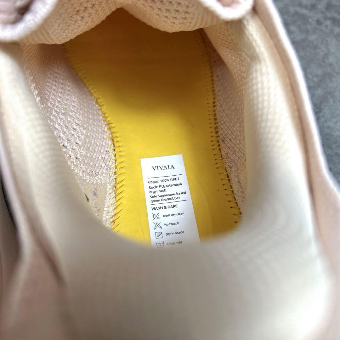 極美品【VIVAIA】ニットスニーカー/ピンク/40/スリッポン/メッシュ/軽量