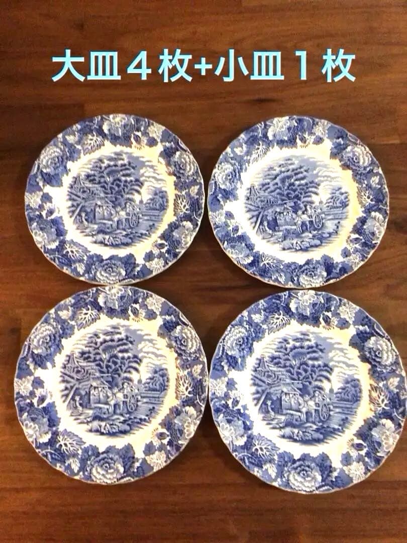美品◇WOOD&SONS 大皿 ４枚セット　ウッド&サンズ 小皿一枚