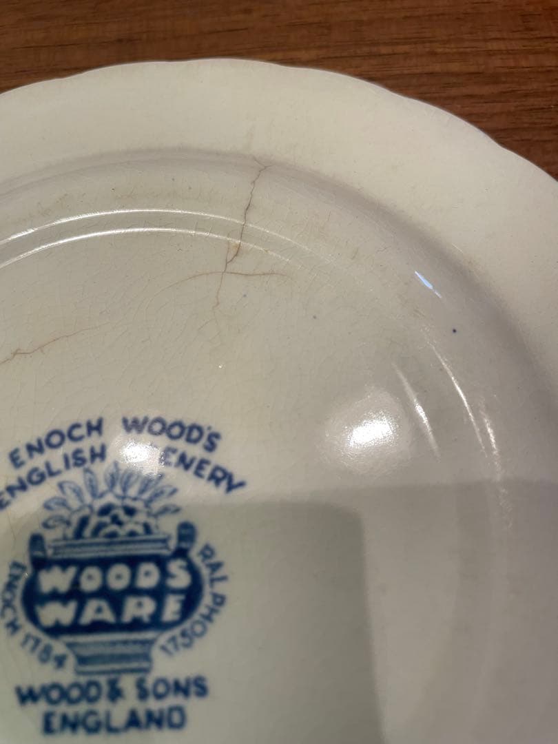 美品◇WOOD&SONS 大皿 ４枚セット　ウッド&サンズ 小皿一枚