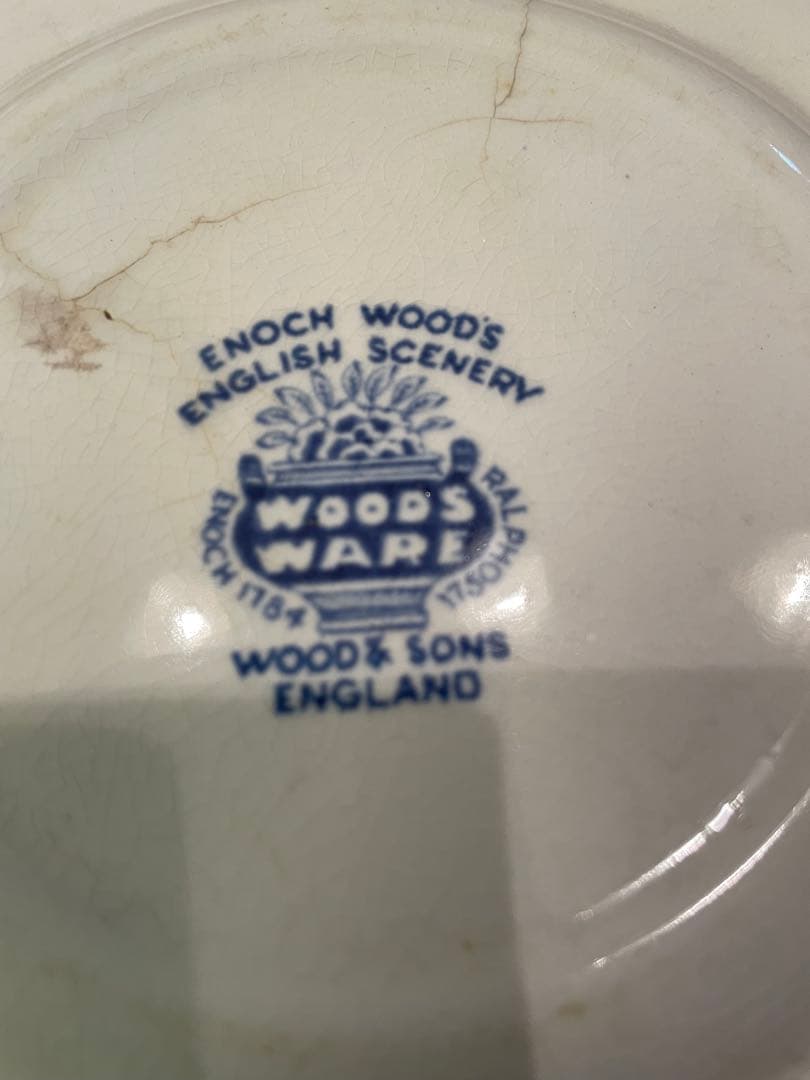 美品◇WOOD&SONS 大皿 ４枚セット　ウッド&サンズ 小皿一枚