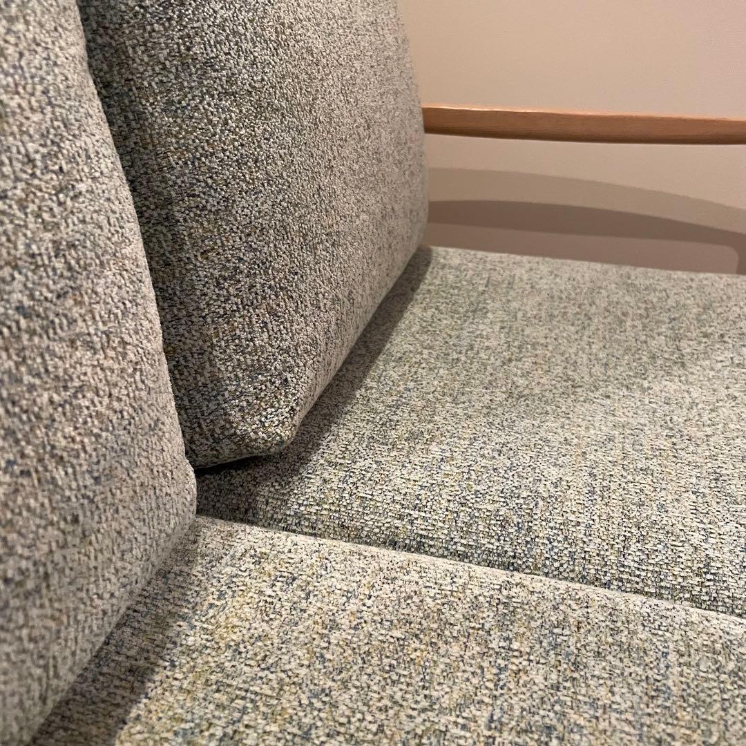 HIDAKAGU 飛騨家具　2人掛けソファ　019-2P ホワイトオーク×ミント