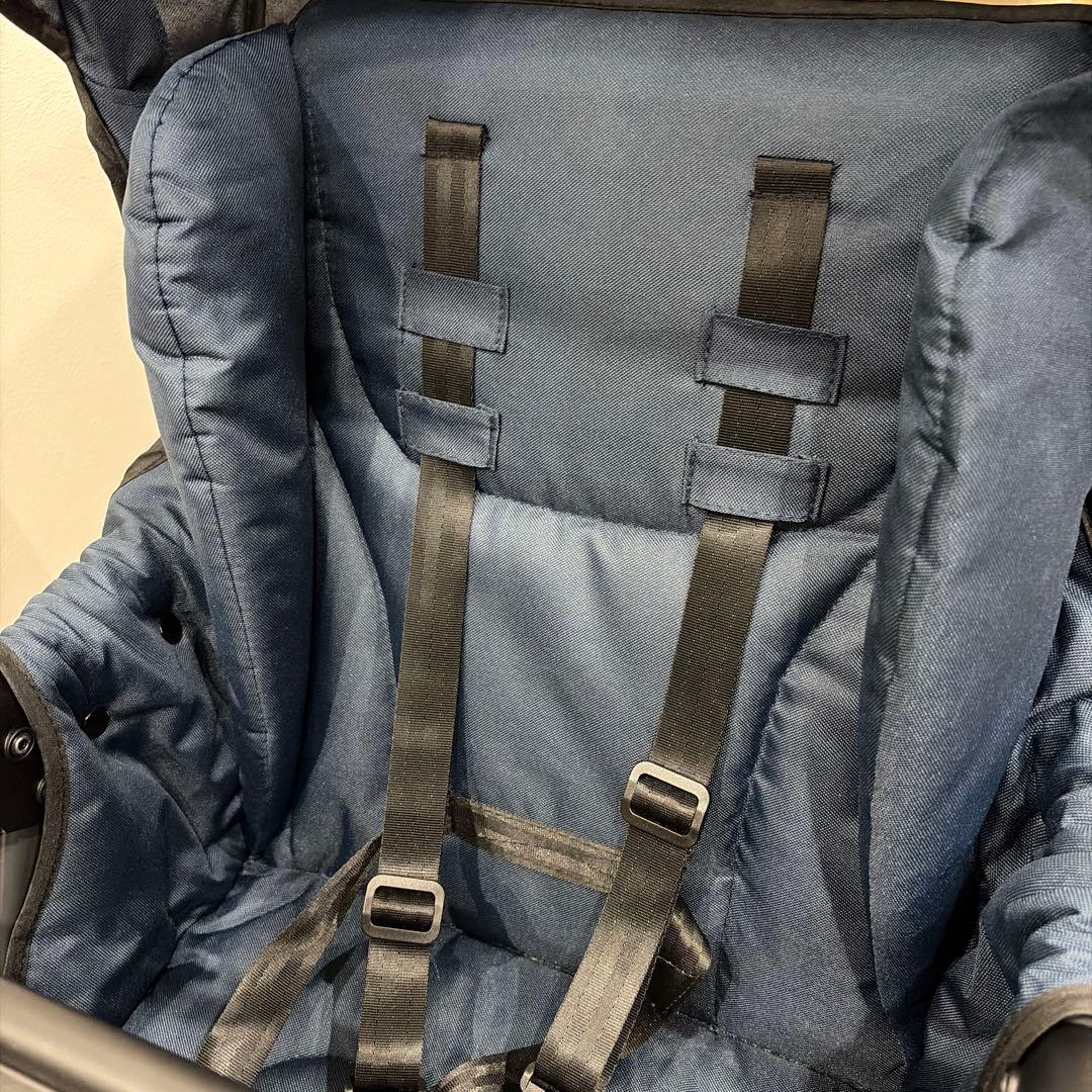 【美品】カトージ　KATOJI 2人でゴー 2人乗り ベビーカー ネイビー