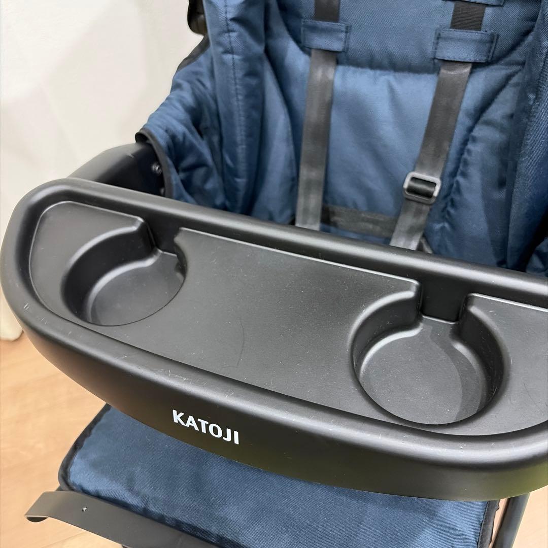 【美品】カトージ　KATOJI 2人でゴー 2人乗り ベビーカー ネイビー