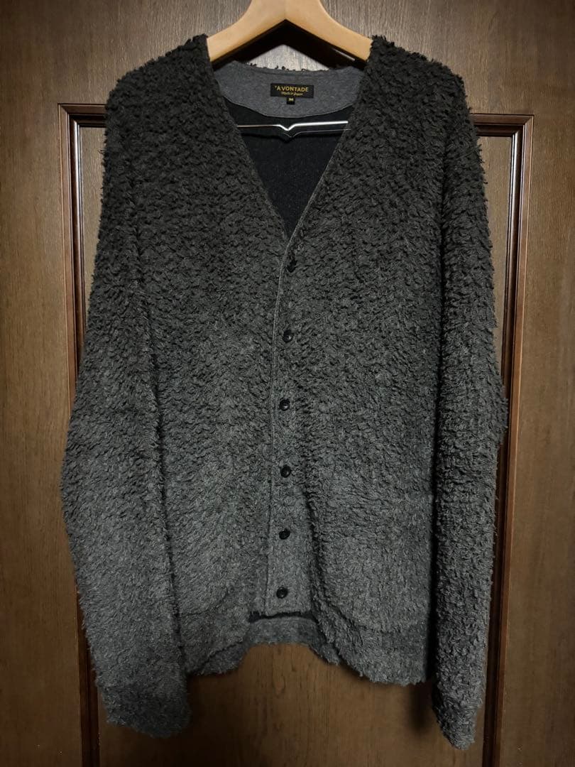 【美品☆】A VONTADE WOOL BOA V-NECK CARDIGAN
