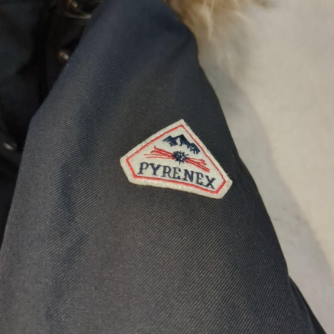 美品 ピレネックス ボルドー ブラック ダウンジャケット 希少 44サイズ