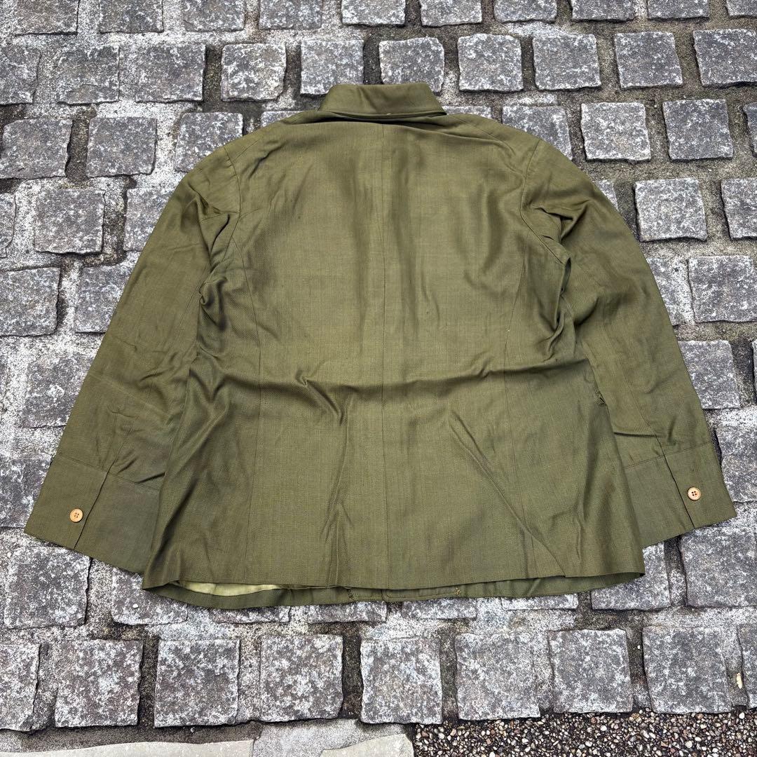 一点物 国民服 戦中 1940年代 日本製 上下セット オリーブグリーン