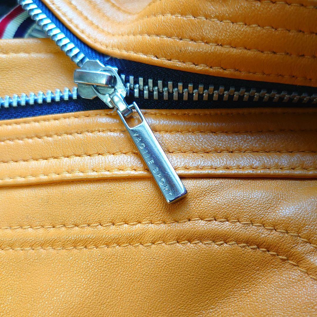 【美品】バジエ シングルライダース 羊革 レザー刺繍 レザージャケット XL