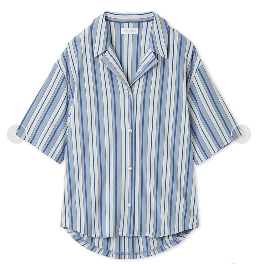 【新品未開封】SNIDEL/ストライプカット開襟シャツ セットアップ