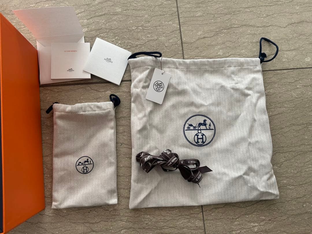 エルメス　ミニケリー　ケリードールピクト　ブルーボックス　空箱　ネイビーボックス