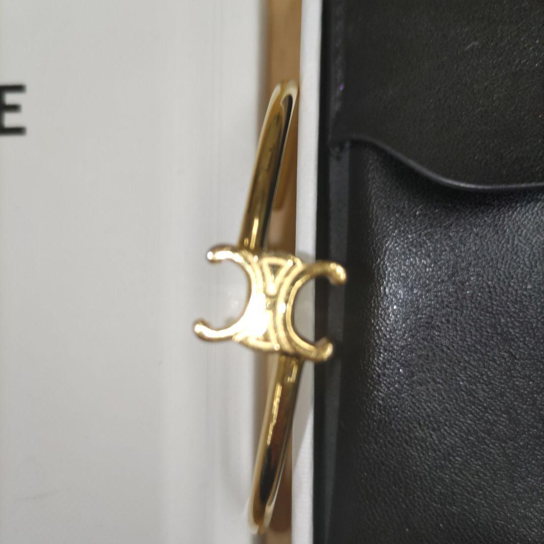 CELINE ゴールド オープンバングル