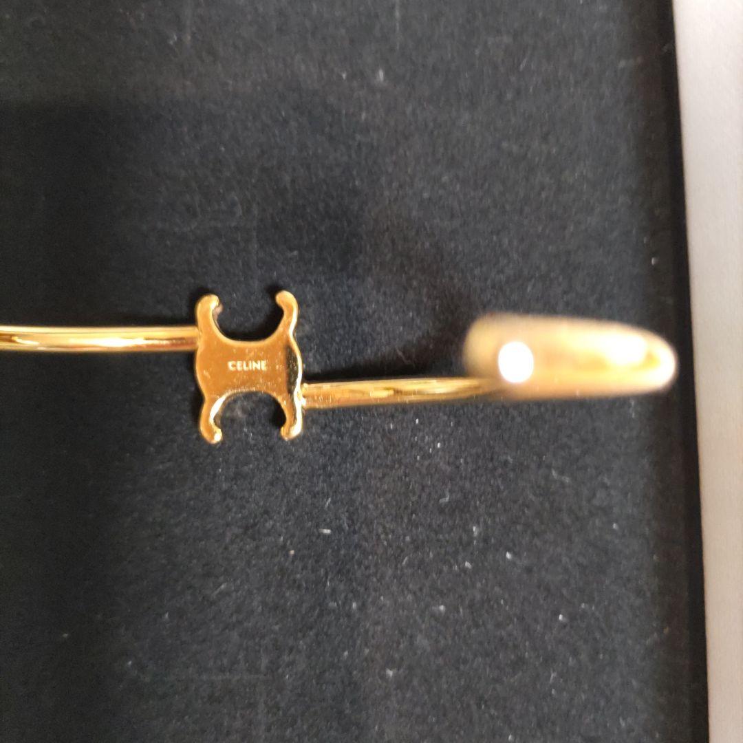 CELINE ゴールド オープンバングル