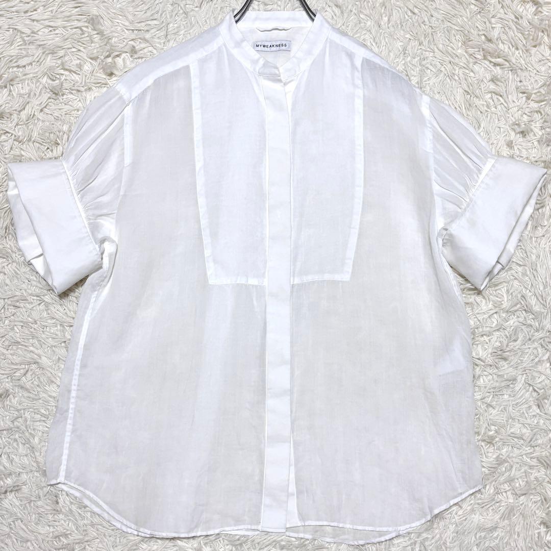 MYWEAKNESS 24SS Emma 半袖ラミーシャツ リネン100%