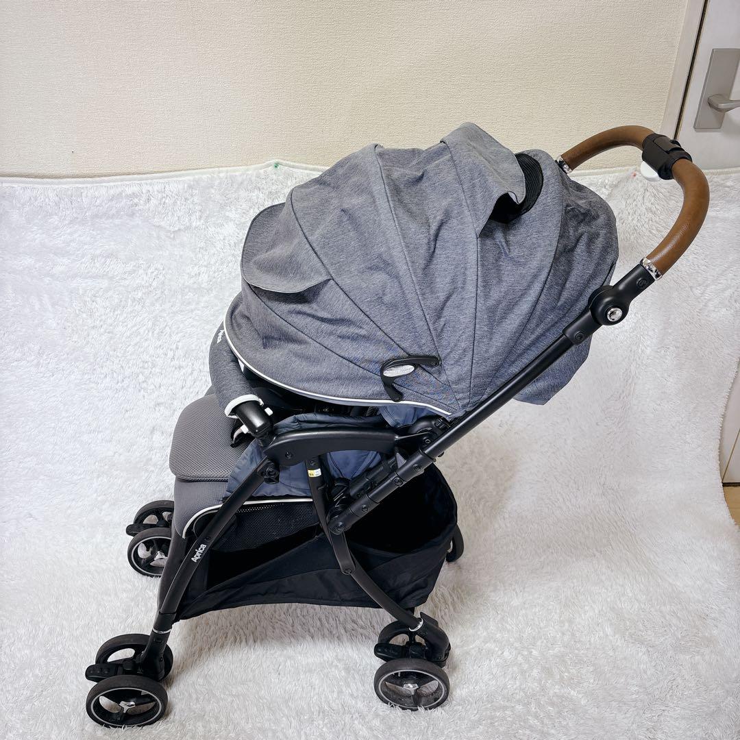 極美品　アップリカ　ラクーナビッテ　クッション　AB 超軽量　両対面式　アニマル