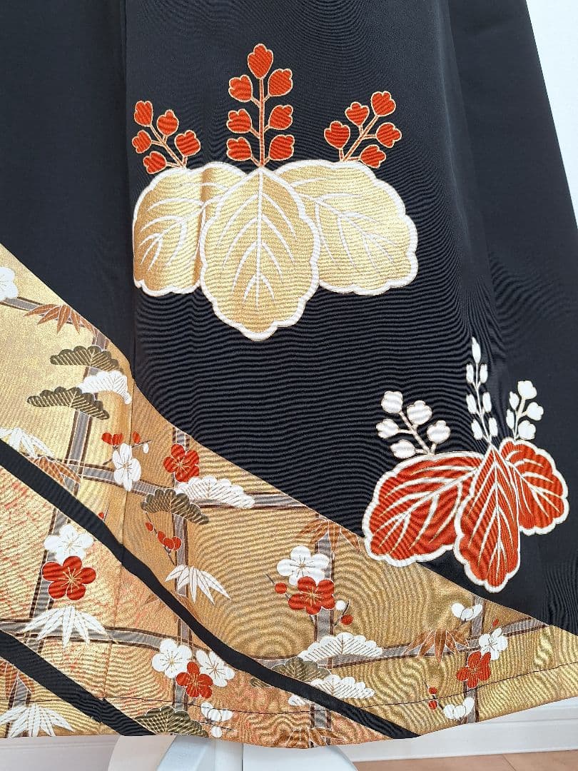 着物リメイクワンピース3653